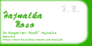 hajnalka moso business card